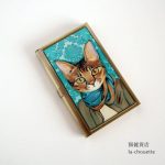 名刺カードケース・ストール猫