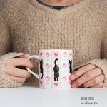 リボンキャットマグ・黒猫